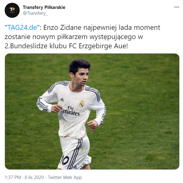 Enzo Zidane blisko NOWEGO KLUBU!